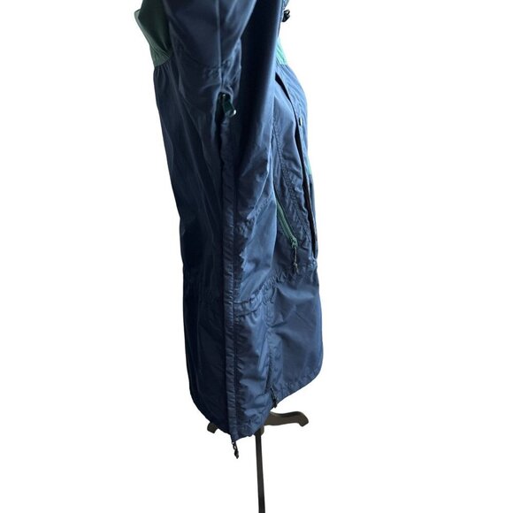 Columbia Coat Anorak Blue Winter Parka Blue Green 3/4 Button VINTAGE Size Large - Picture 8 of 14